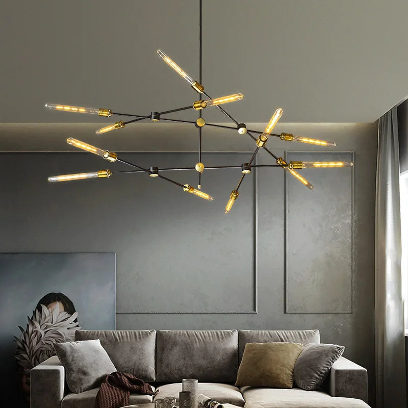 American retro industrial wind chandelier Nordic minimalist personality restaurant living room bar cafe clothing store lighting