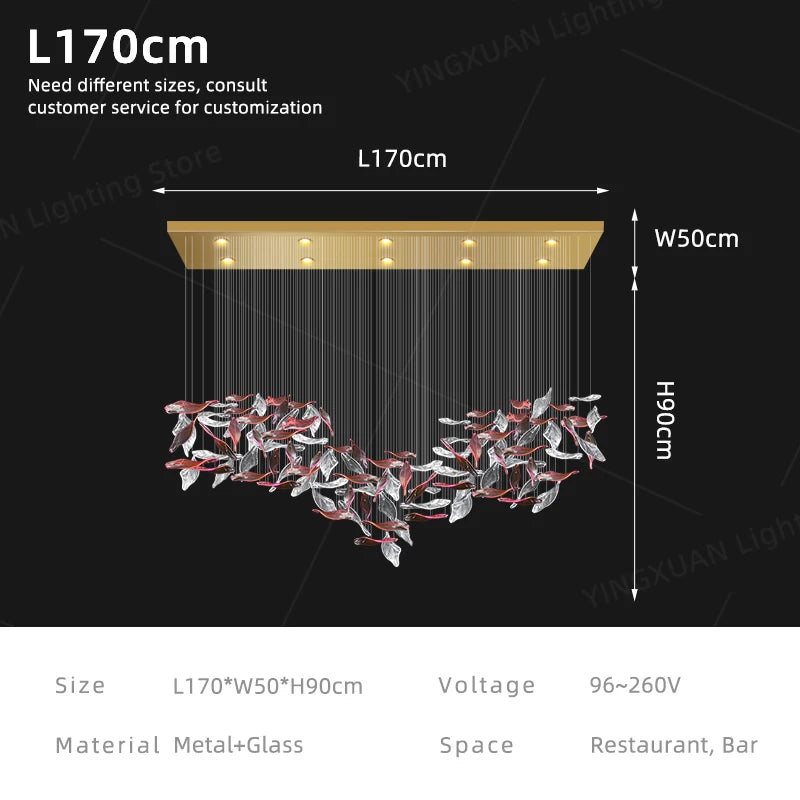 Hanging Ceiling Chandeliers Living Room Restaurant Chandeliers Lighting Kitchen Island Glass Pendant Light Dining Table Fixtures