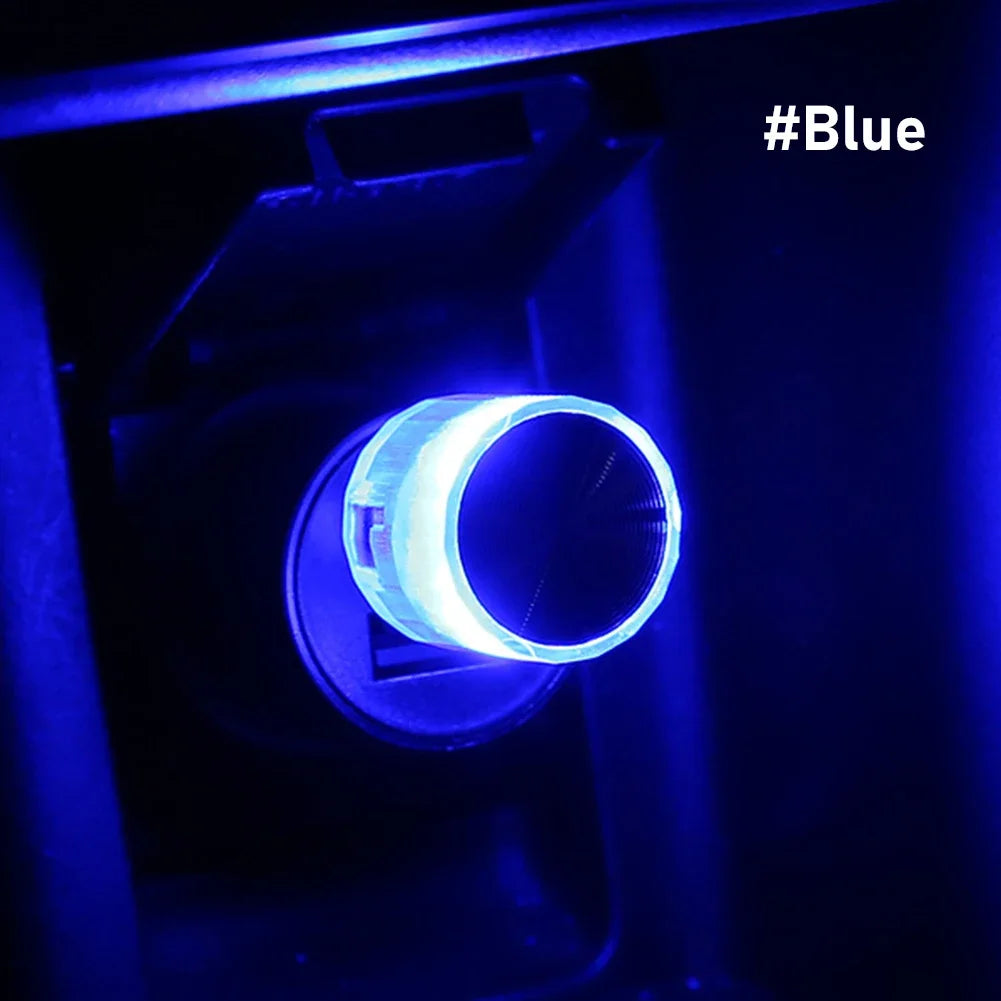 Car Mini Light USB Plug LED Atmosphere Lights Car Decorative Lamp Emergency Lighting PC Mobile Power Auto Interior Nightlight