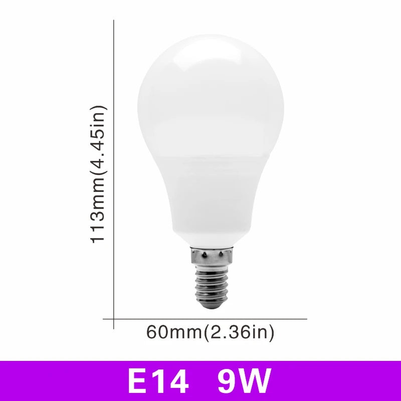 E27 E14 LED Bulb 20W 18W 15W 12W 9W 6W 3W Lampada LED Light AC 220V-240V Bombilla Spotlight Lighting Cold/Warm White Lamp