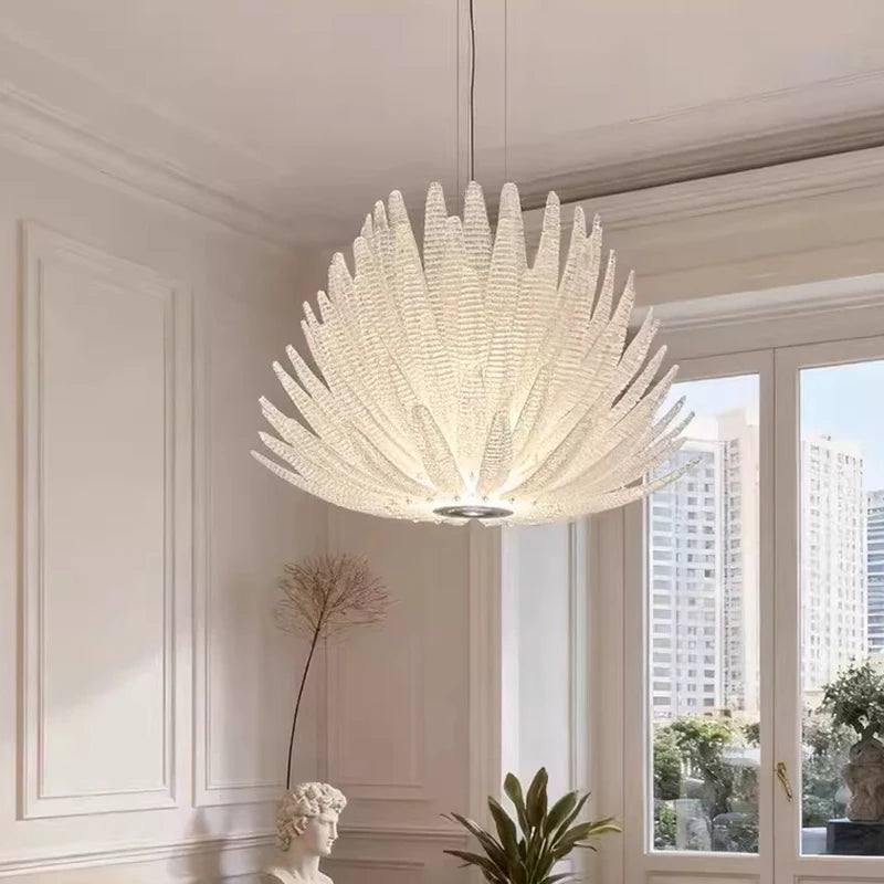 French Luxury Living Room Restaurant Pendant Lights Bedroom Hotel Villa High-end Crystal LED Chandelier Home Decor Lamps Fixture