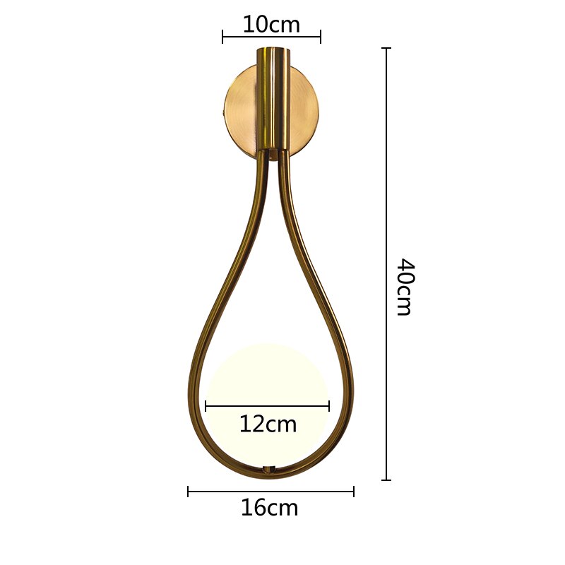 Glass ball brass pendant lighs Nordic bedroom bedside simple home decor Restaurant Bar hanging lamp