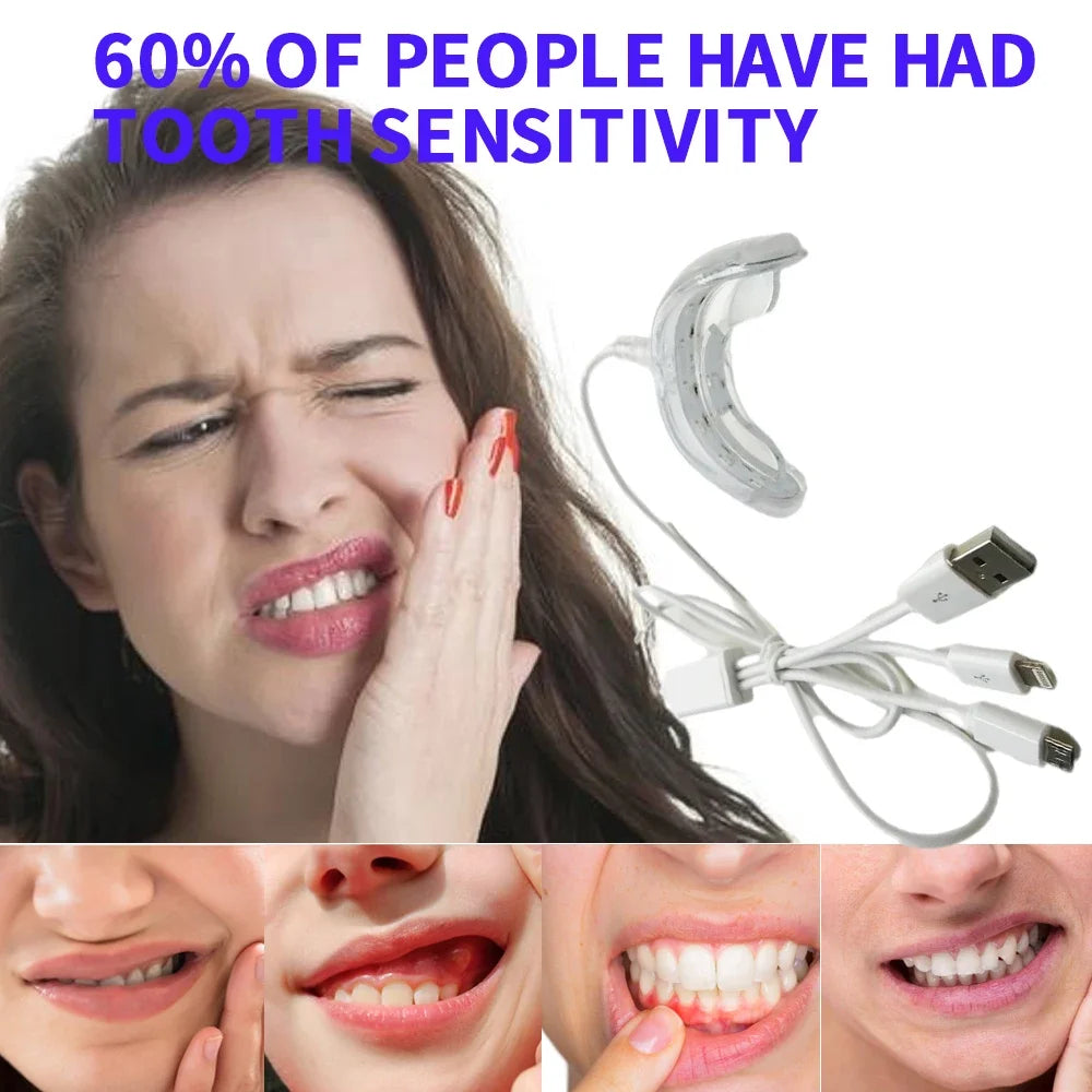 Dental Red Light Therapy Instrument Teeth Pain Cold Sore Canker Treatment Infrared Light for Mouth Oral Physiotherapy Tool