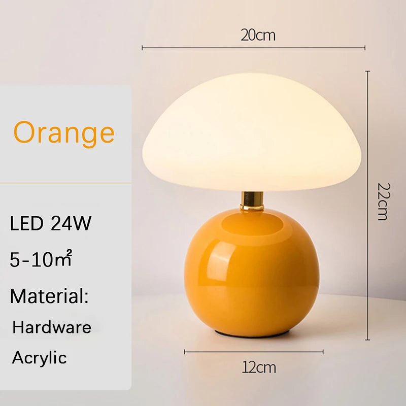 USB Socket Decorative LED Table Lamp - Minimalist Night Light & Desk Light for Bedroom