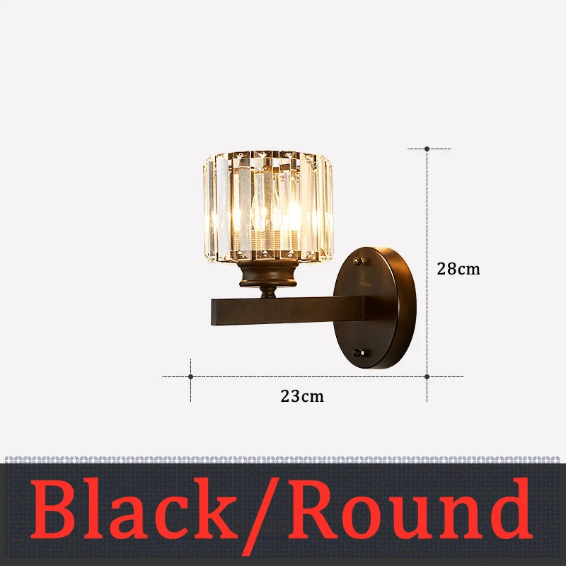 Modern Minimalist Bedroom Wall Lamp Bedside Lamp Italy Crystal Wall Lamp Bedside Lamp Fashion Minimalist Wall Lamp