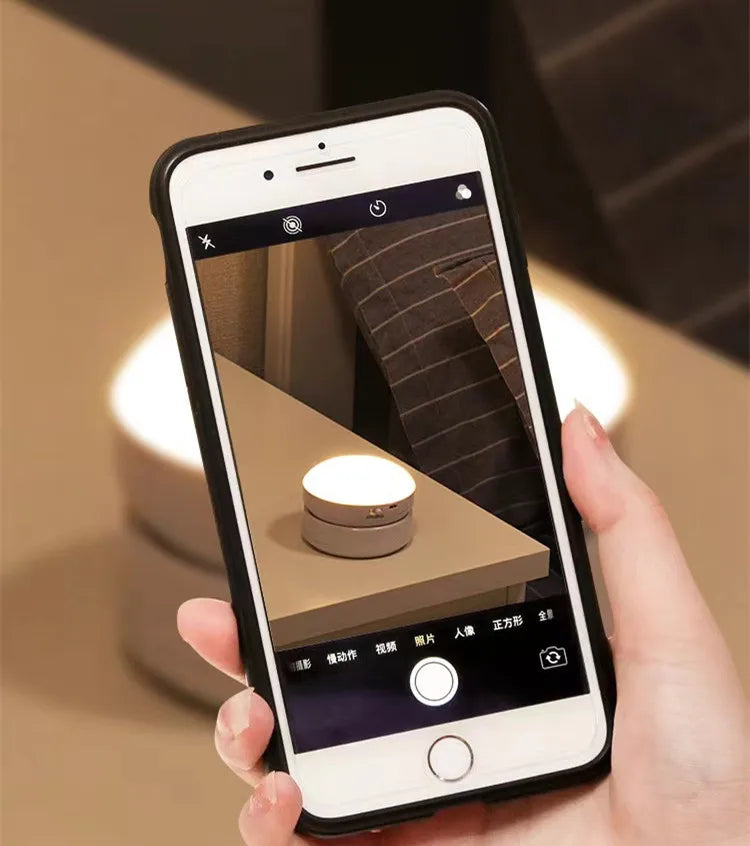 Wireless LED Motion Sensor Night Light - USB Rechargeable Closet & Cabinet Lamp