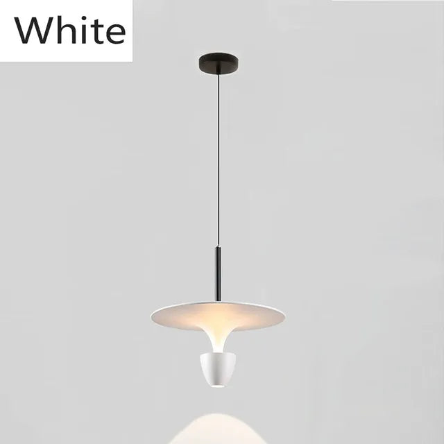 Nordic Creative Simplicity Dish LED New Pendent Lamp Bedroom Bar Study Art Personalized High-end Home Decoration Light Fixture