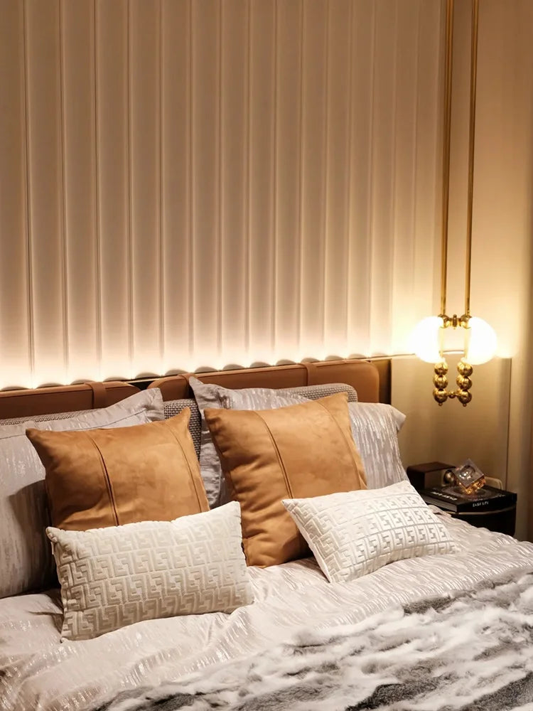 Modern Vintage Bronze White Glass Wall Lamp - 2026 Elegant Living Room Sconce