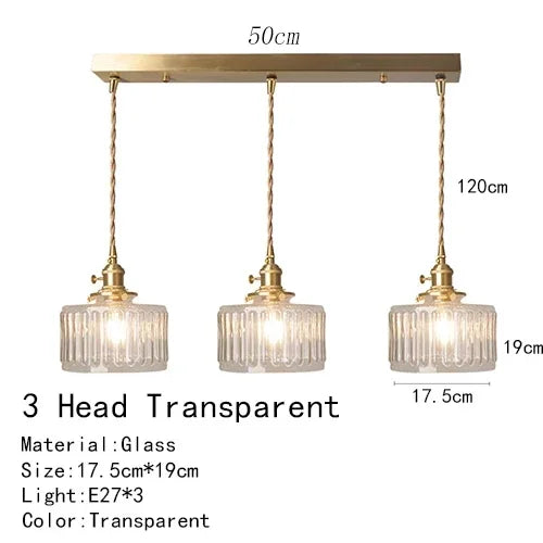 Lamps for Living Room Room Decor Bedside Light Luxury Creative Restaurant Balcony Porch Glass Pendant Lights Lamp