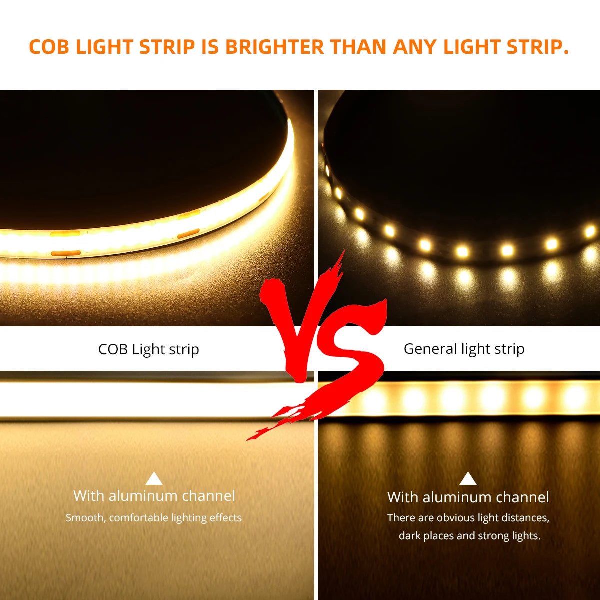 5V USB LED Strip Light COB Hand Sweep Sensor LED Lights For Kitchen Cabinet Cupboard Home Decor Lighting White Natural White