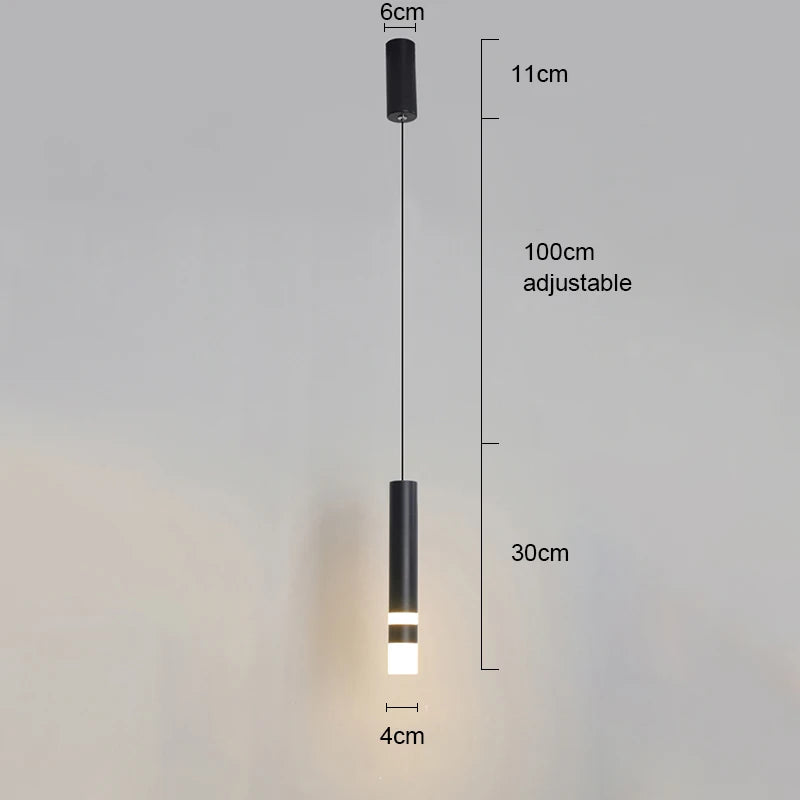 2 in 1 LED pendant light modern chandelier hanging lamp with Spotlights indoor lighting home decor for living room bedroom