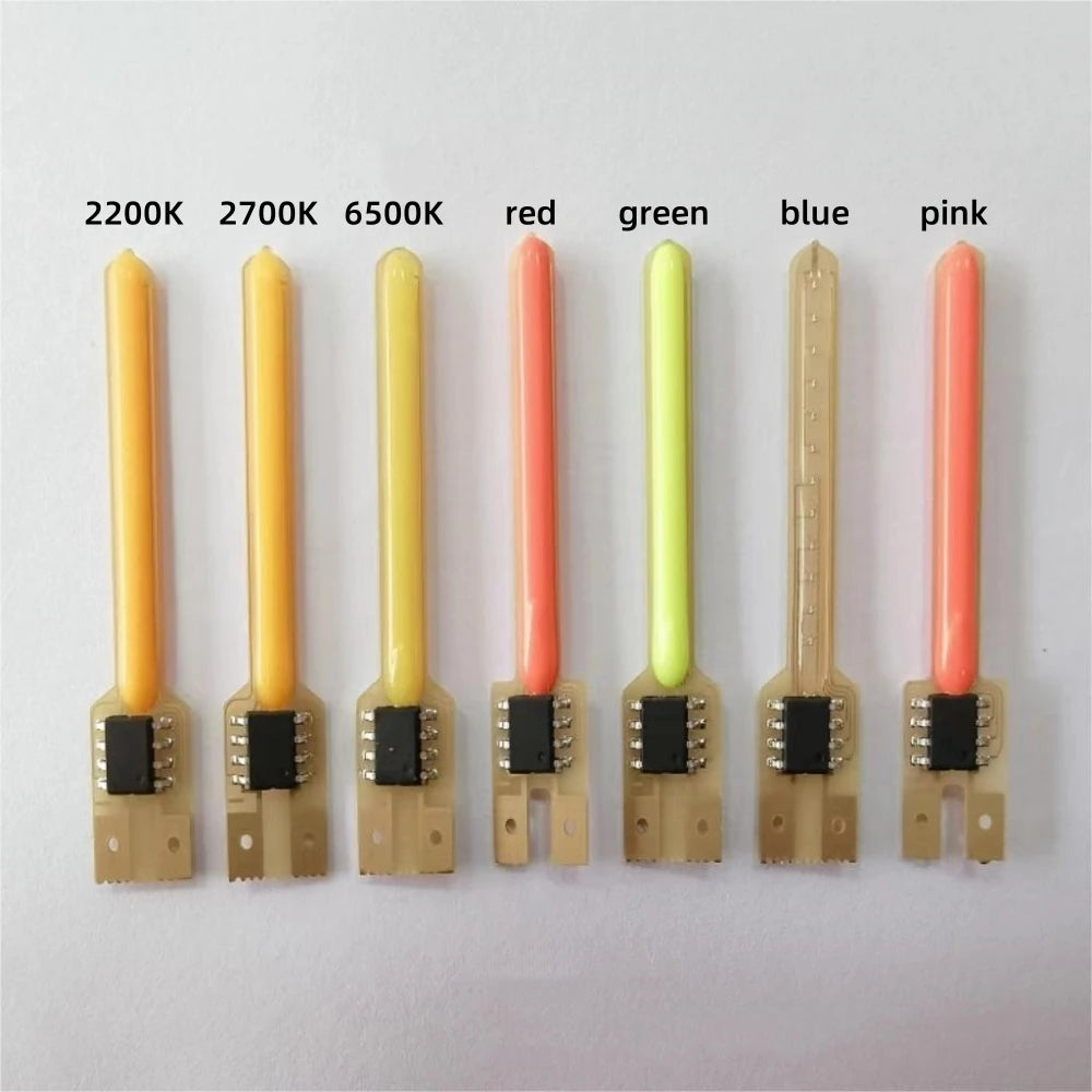 3V COB Meteor Shower LED Filament Light (40mm/59mm/70mm) - No-Solder Plug-Play Diodes