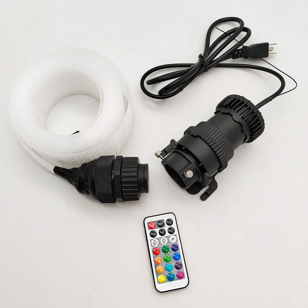 Waterproof LED Fiber Optic Mesh Light - RGB Starry Glow Fabric for Garden & Trees