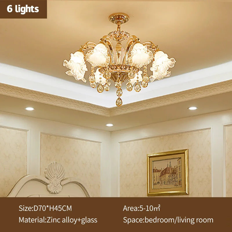 Nordic Modern Luxury Ceiling Chandelier Lighting 2025 Lustre Living Room Hotel Villa Lobby Crystal Hanging Lamp Luminaria Lights