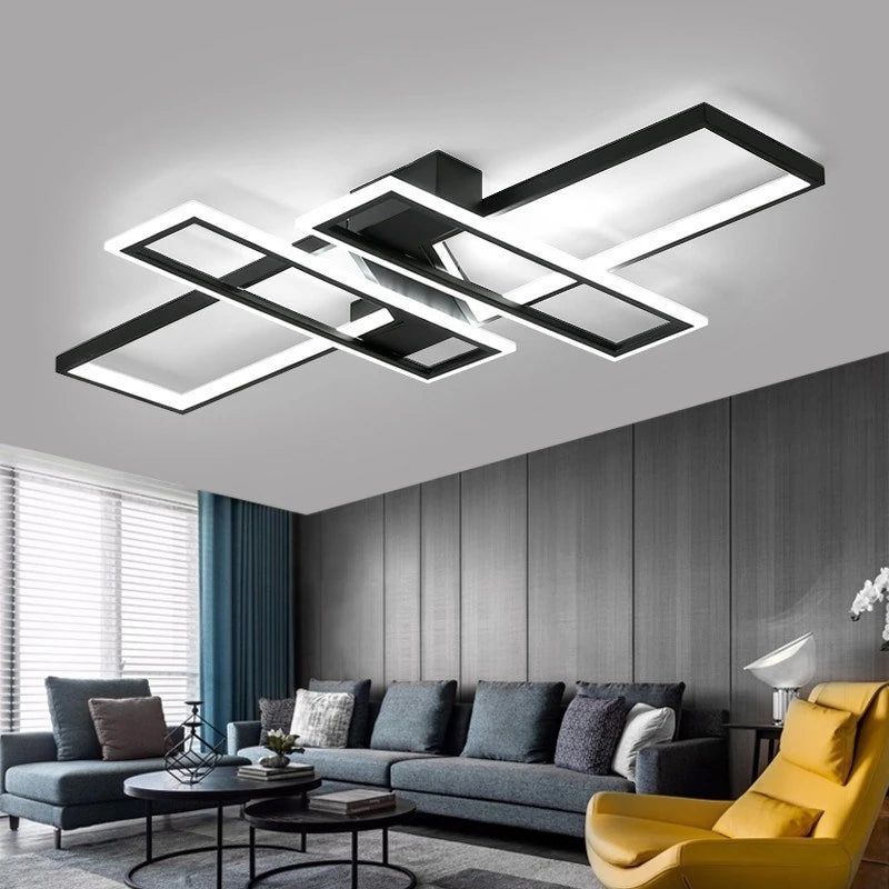 2026 Modern LED Chandelier - Nordic Aluminum Ceiling Light with Remote