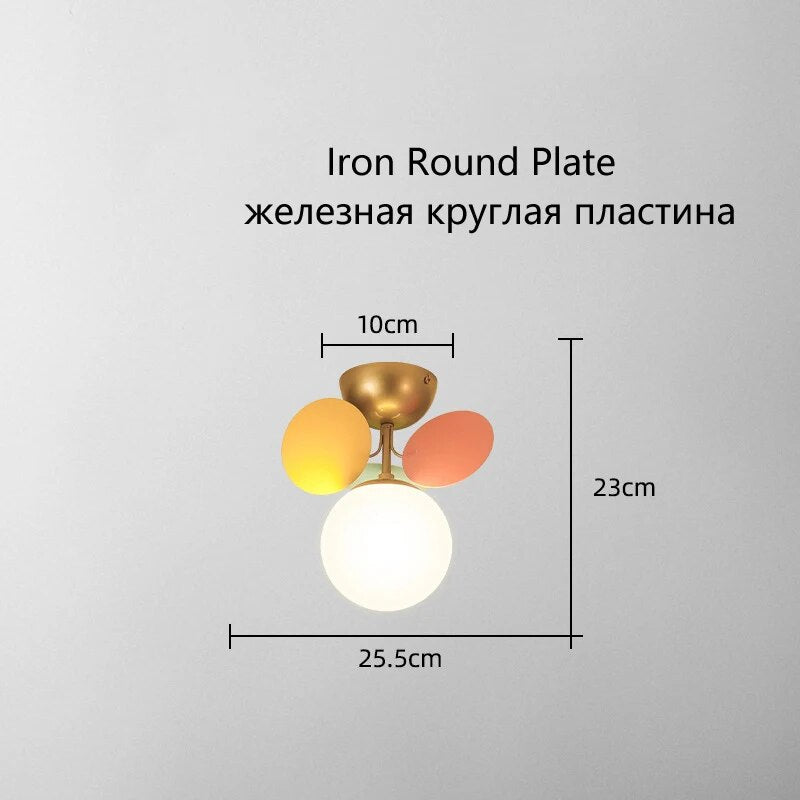 Nordic Kids Bedroom LED Chandelier Light Living Room Hanging Lamp Ceiling Mounted Light For Study Room Bar Aisle Home Decoration