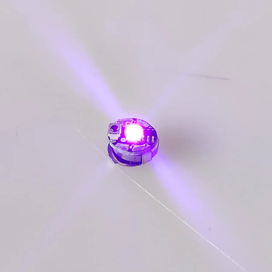2PCS Miniature Wireless LED Light Modules - Super-Bright Push-Button Single Lamp for DIY Models