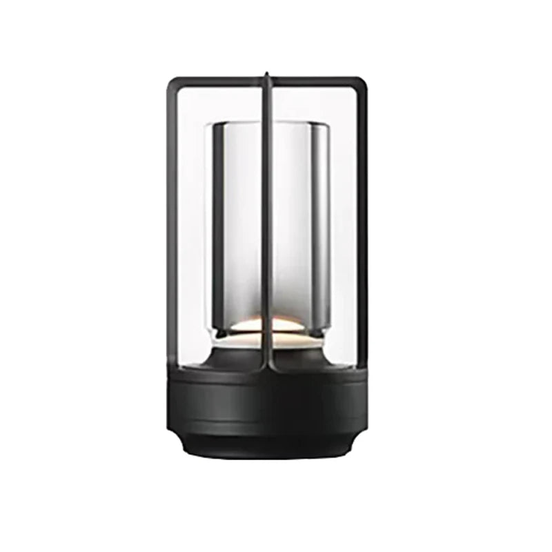 Aluminum Alloy Crystal LED Table Lamp - Rechargeable Touch Atmosphere Night Light