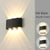 LED Wall Sconces Modern Indoor Outdoor Lamp, White Up Down Wall Mount Lights for Living Room Hallway Bedroom Decor