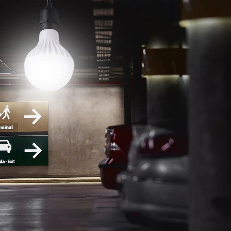 3/5pcs Led Bulb Screw Plastic Bulb Energy-Saving Lamps 3w 5w 7w 9w 12w 15w E27 Ac 220v Real Power Led Lamp Living Room Home Led