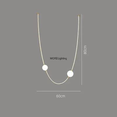 Modern Glass Ball Chandelier Living Room Decor Led Curve Dimmable Staircase Light Villas Loft Dinning Table Nordic Hanglamp