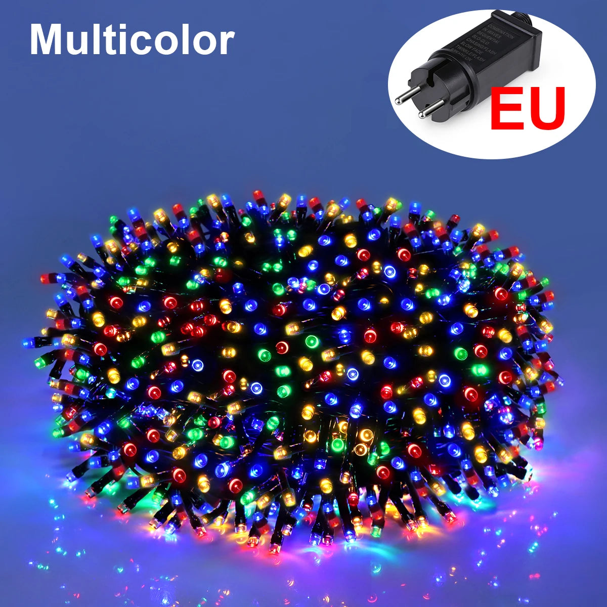 10m 20m 30m 50m 100m Street Garland Curtain Lights String Waterproof Fairy Lights Outdoor Garden Party Wedding Christmas Decors