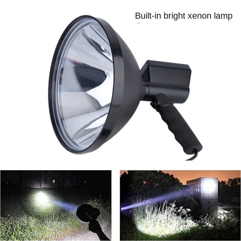 9" 12V 100W car plug handheld hid Xenon searchlight 5" 7 "spotlighting outdoor search light