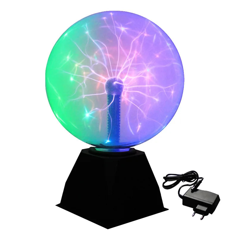 Novelty Glass Magic Plasma Ball Light Electric Lamp 220V 3 4 6 8 Inch Night Light Decor Plasma Lamp