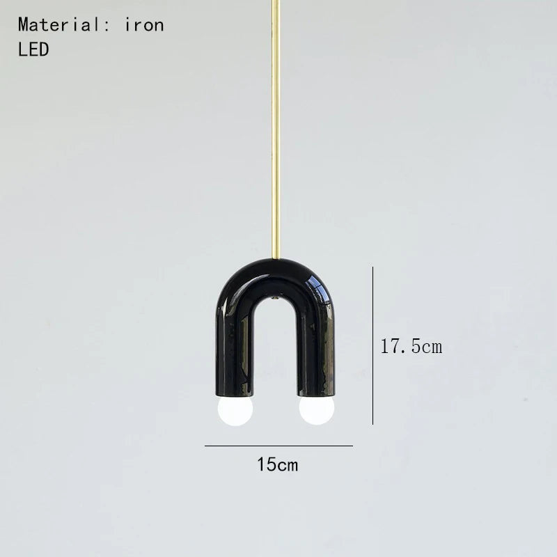 Beautiful Rainbow E14 Bulb Home Pendant Lamp Kitchen Dining Room Lighting Fixtures Colorful Metal Bedroom Luminaire Suspension