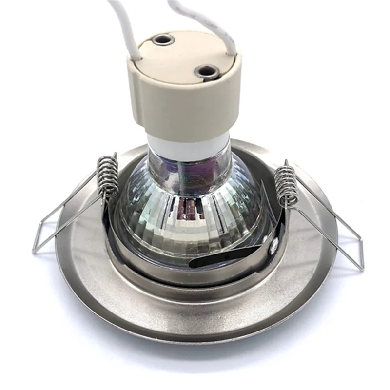 MR11 Recessed LED Spotlight Frame - 45mm Cutout Adjustable Ceiling Bulb Holder