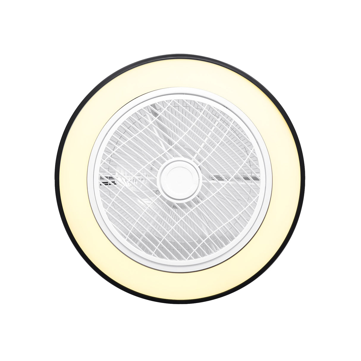 LED Light Ceiling Fan with Lamp Remote Control Modern Lighting 72W Three-color Adjustable 22 inch