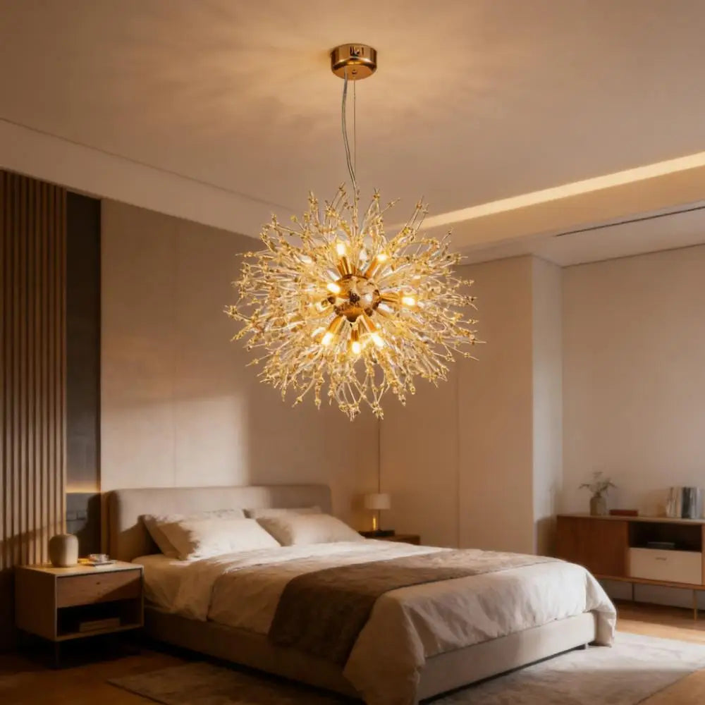 French Dandelion Ceiling Chandelier Luxury Modern Pendant Lamp for Living Room Kitchen Children's Room Decorative Lighting
