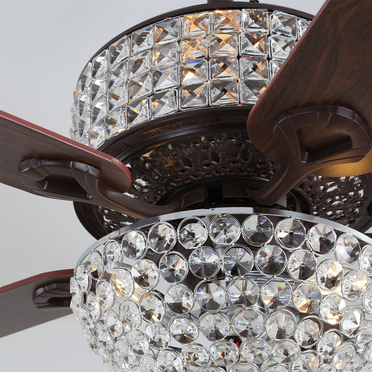 52 Inch 5 Blade Ceiling Fan with and Light Kit Included For Home Application Summer Cooling Fan Save Energy