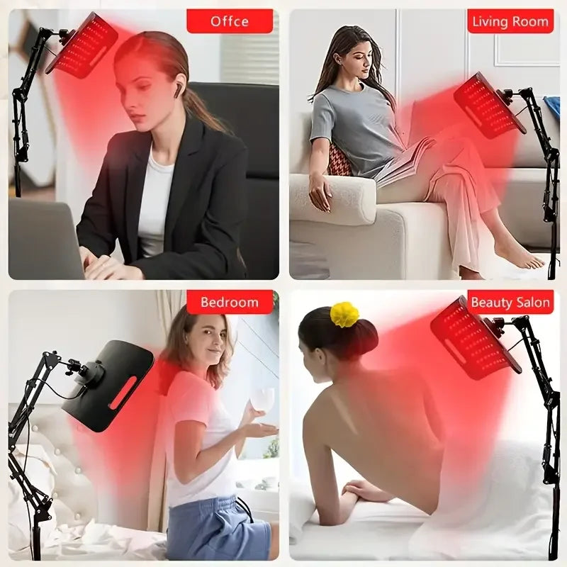 460-850nm Red Light and infrared Therapy 528 LED Chips Panel Facial Body Skin Rejuvenation Home Care Salon Device