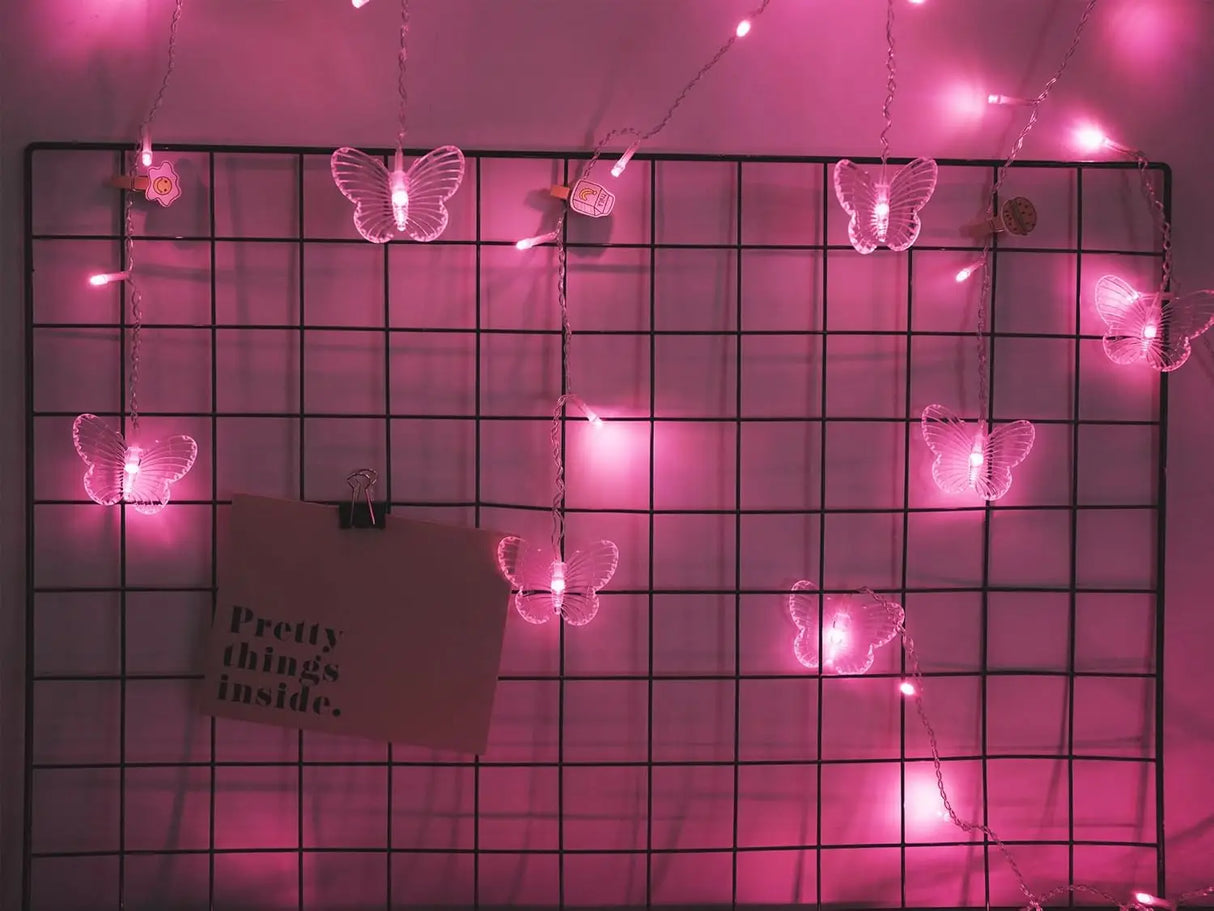 USB Butterfly String Light with 8 Modes - LED Flashing Fairy Lights