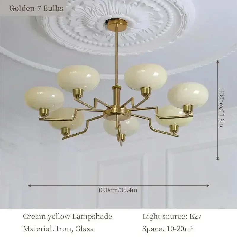 Retro Artistic Design Glass Pendant Light Ball Used in Bedrooms Study Rooms Living Kitchens Island Chandelier Indoor Hanging