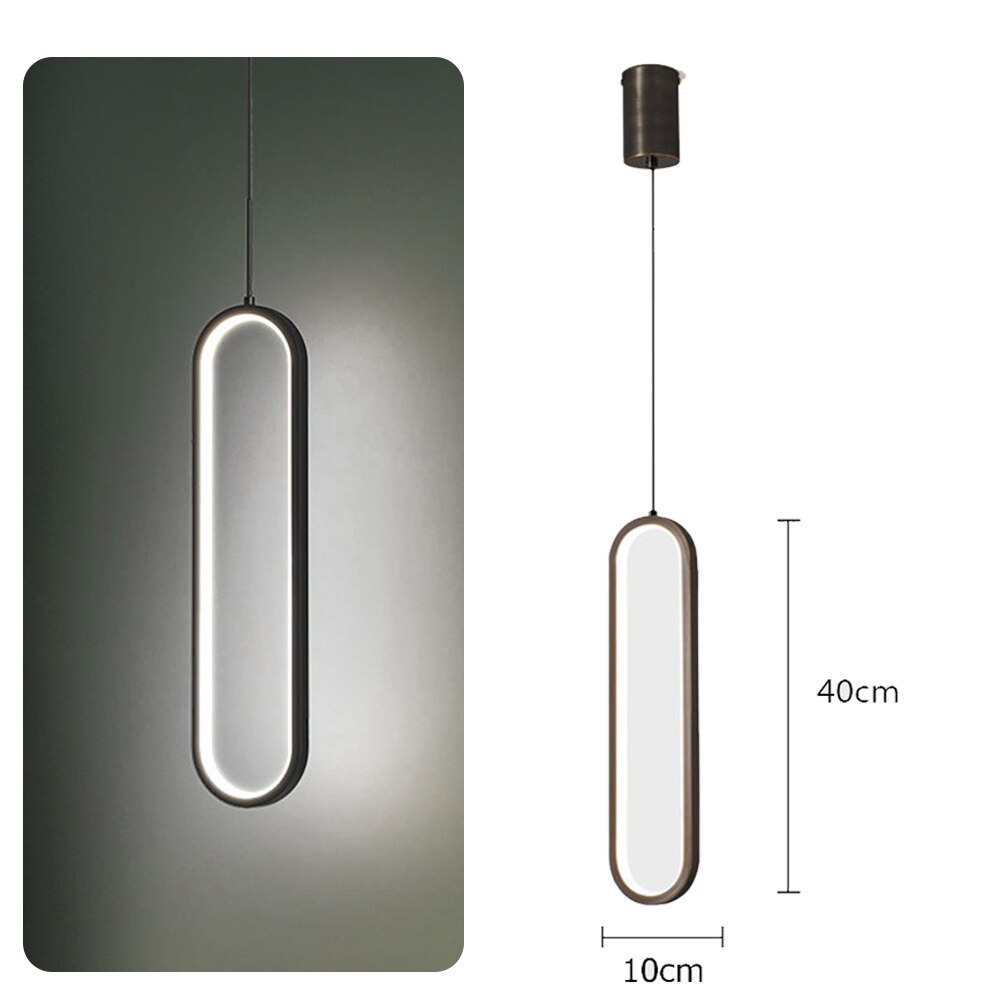 Modern Ceiling Lights Long Strip Chandeliers For Living Room Bedroom Bedside LED Indoor Hanging Lamp Home Lighting Ceiling Lamp