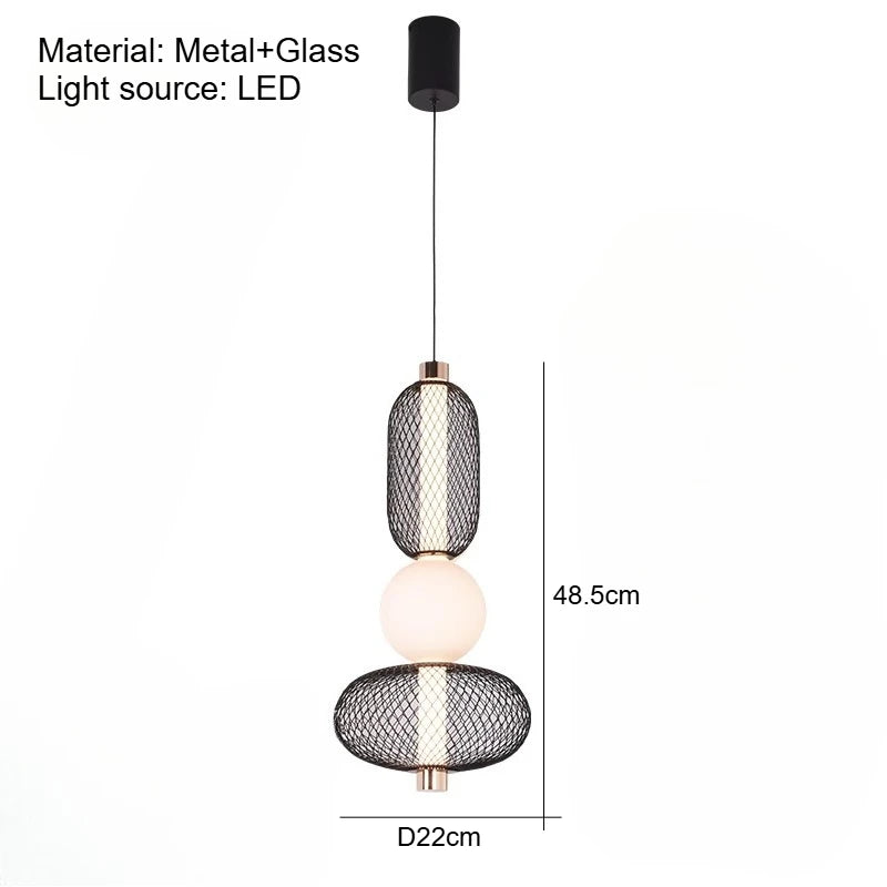 Modern Restaurant Chandelier Nordic Designer Coffee Table LED Pendant Lamp Kitchen Dining Room Bedroom Home Decor Hanging Lamp