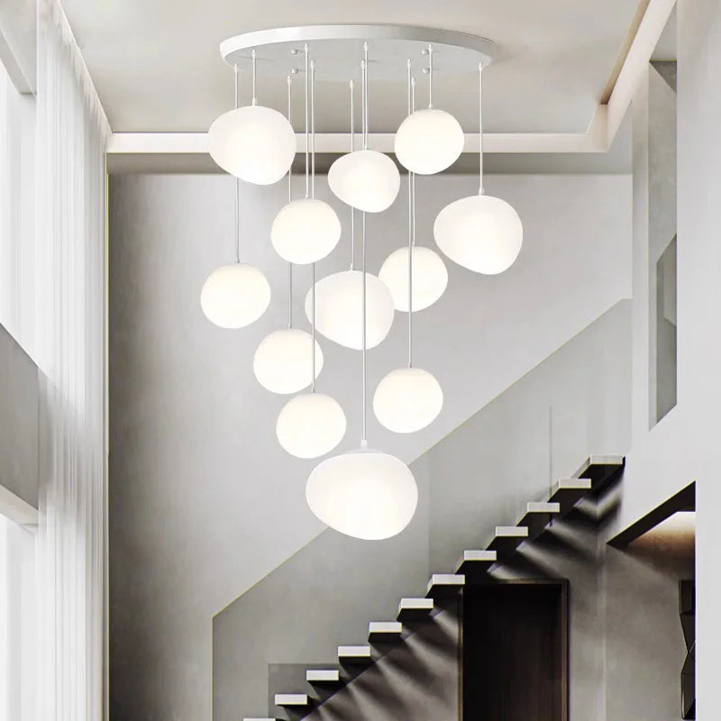 Nordic home decoration, stair chandelier, living room and dining room Pendant lights, ceiling light, indoor lighting
