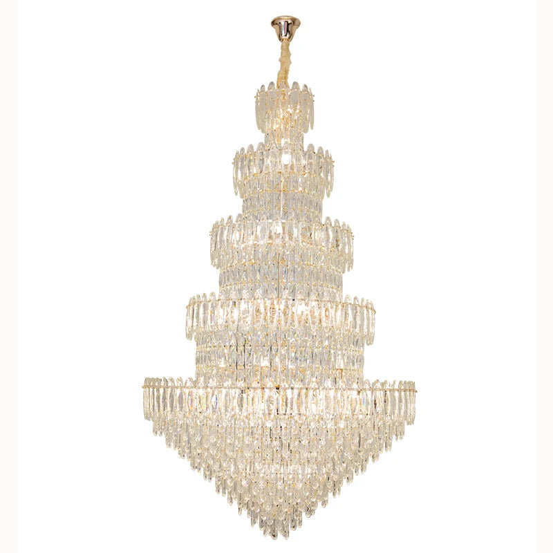 Modern Simple Crystal Chandelier Living Room Headlight Main Dining Room Light Luxury Style European high-end Lighting Lamps