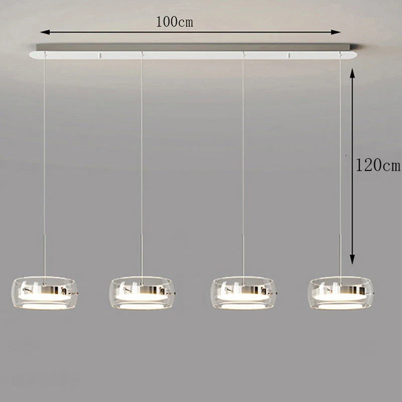 Modern LED Ring Pendant Light - Luxury Halo Chandelier for Living & Dining Room