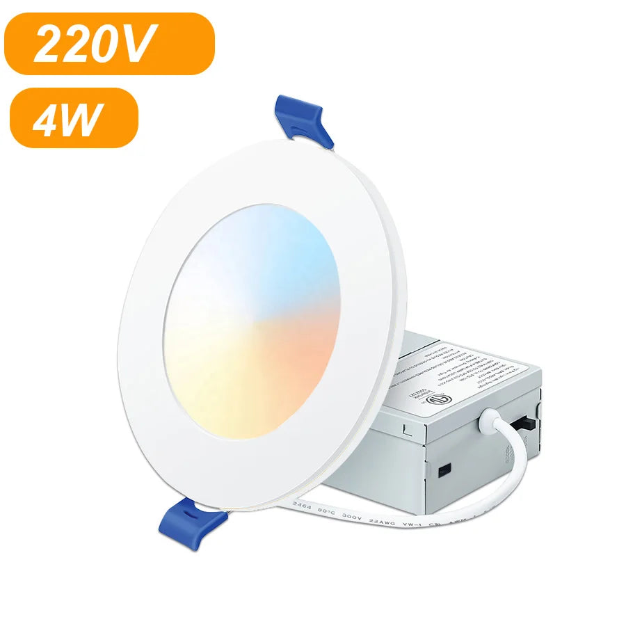 9W 12W LED Downlight with Night Light Mode - 3-Mode Recessed Ceiling Lamp