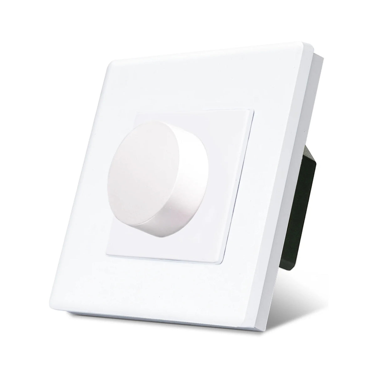 Dimmer Light Switch Rotary Knob Glass Frame Panel Mechanical LED Dimmable Switch Wall Mounted Switches EU Russia Switches