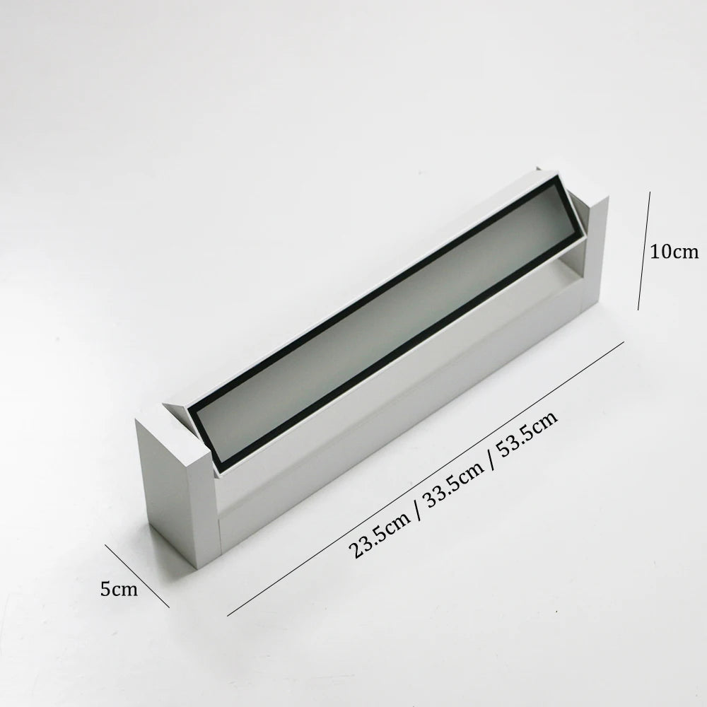 Adjustable Angle Outdoor Waterproof LED Wall Lamp (Aluminum, Hardwired) - Modern Minimalist Exterior Sconce Light Fixture for Garden, Porch & Patio