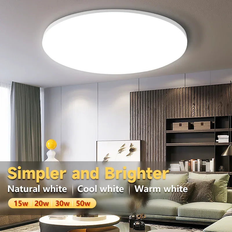 Modern Led Ceiling Lamp Ultra thin Simple Style Bedroom Living Room Light Energy Saving 15W 20W 30W 50W Led Ceiling Lamp 220V