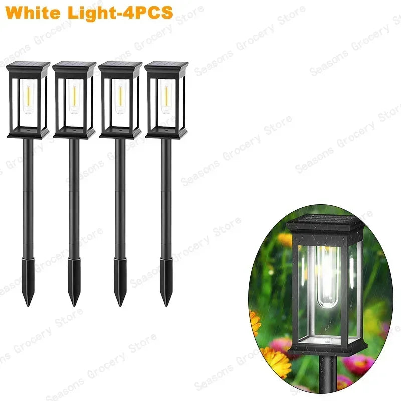 Waterproof LED Solar Lights for Garden Yard - Automatic Landscape Pathway Lighting