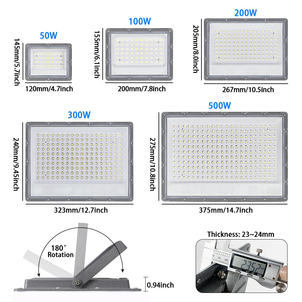 50W LED Flood Light 220V Outdoor Lighting COB Flood Light LED Spotlight Waterproof IP65 Led Projector Outdoor Street Garden Lamp