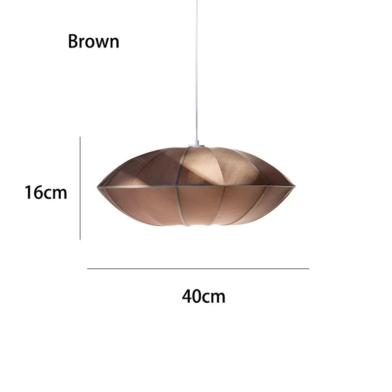 Vintage Danish Cloth Pendant Light - Rustic Fabric E27 Ceiling Hanging Lamp Fixture for Living Room, Dining Room & Bedroom