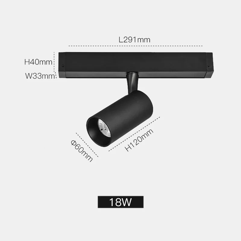 New Design Flood Spot Recessed Magnetic Track Light Led Line Lamp Magnet Rail Ceiling System Indoor Track Lights for Room