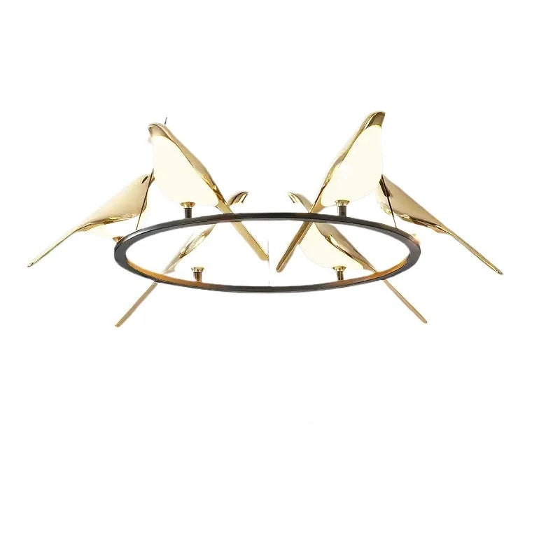 Modern Magpie Ceiling Chandelier Bedroom Bird Led Lighting Creative for Living Dining Table Lamps Room Home-appliance Decoration